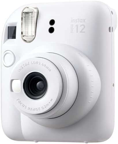 Fujifilm Instax Mini 12 Instant Camera Clay White Bundle