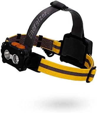 Energizer HARD CASE LED Headlamp Flashlight, High Lumens, IPX4 Water Resistant, Impact Resistant, For Camping, Hiking, Construction, Emergency Light, Batteries Included