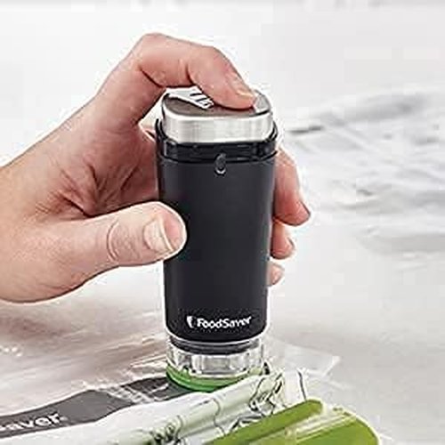 FoodSaver Handheld Vacuum Food Sealer - Cordless Design for Zipper Bags & Containers | Model FS1120