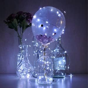 15 Pack 30 LED Micro Starry String Lights Battery Operated(Included),Fairy Waterproof Silver Wire Lights,for DIY Party Garden Wedding Table Indoor&Outdoor Decorations