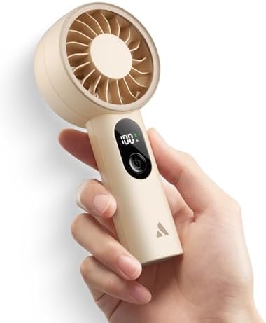 Aecooly Mighty Portable Fan 2 Pack, Powerful Handheld Fan, USB Rechargeable