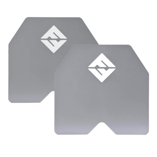 F&F STEEL Adjustable Weighted Vest & Plates - Strength, Edurance, Running, Hiking, Rucking, Fitness WODs (Silver Plates - 8.75lb)
