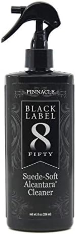 Pinnacle Black Label Suede-Soft Alcantara® Cleaner (8 oz): Premium Care for Micro-Suede & Alcantara Surfaces - Gently Removes Stains, Refreshes, and Deodorizes - Safe for All Interior Fabrics