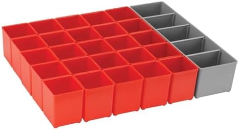 Bosch Bosch ORG72-RED Organizer Set for i-BOXX72, Part of Click and Go Mobile Transport System, 30-Piece, Blue/Red