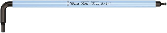 Wera 05022640001 950/9 Hex-Plus Multicolour Imperial 2 L-Key Set, Imperial, BlackLaser, 9 Pieces
