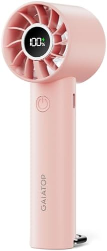 Gaiatop Portable Mini Fan, 3 Speed USB Rechargeable Handheld Fan with Light