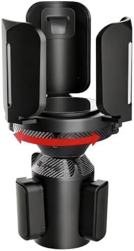 Car Cup Holder Expander, Adjustable 2.95"-5.5" for 10-64oz Bottles, Expandable Base with Anti-Slip Pads
