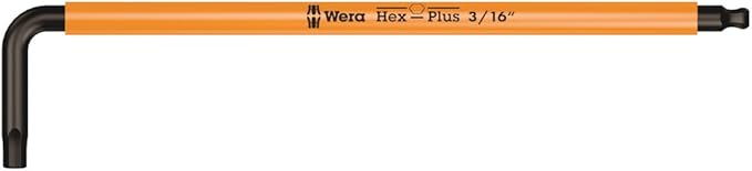 Wera 05022640001 950/9 Hex-Plus Multicolour Imperial 2 L-Key Set, Imperial, BlackLaser, 9 Pieces