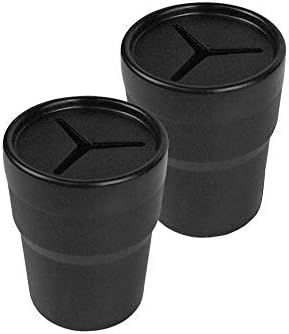 JAVOedge 2 Pack Black Small Car Storage Holder for Pens, Coins, Cash, Fits in Cup Holder