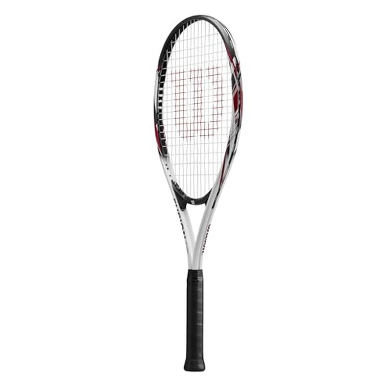Wilson Fusion XL Tennis Racket, Aluminium, Head-Light (Grip-Heavy) Balance, 291 g, 69.9 cm Length, Red
