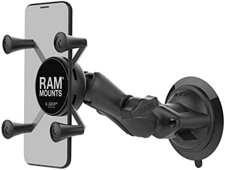 RAM MOUNTS X-Grip Windshield Phone Mount with Twist-Lock Suction Cup Base
