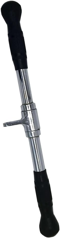 Wide Grip LAT Pull Down Bar - Chrome Plated Steel Cable Attachment for Home Gym | 880lb Capacity
