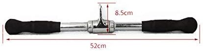 Wide Grip LAT Pull Down Bar - Chrome Plated Steel Cable Attachment for Home Gym | 880lb Capacity