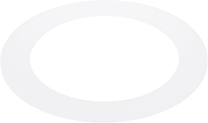 PATIKIL 4" ID 5.5" OD Plastic Trim Ring, Ceiling Light Goof Rings Matte