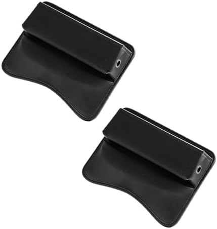 Car Seat Gap Filler Organizer, Leather Auto Center Console Storage Box, Universal Vehicle Interior Front Seat Side Gap Filler Organizer Essential Accessories for Phone Key Wallet(2PCS)