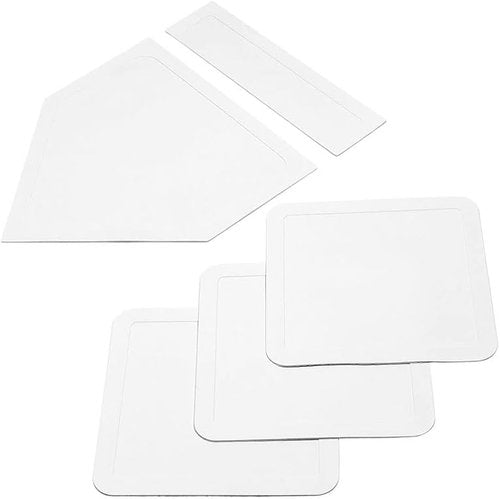 GKK Baseball & Softball Base Set - 5 Piece Rubber Field Bases for Youth & Adults | Teeball Practice