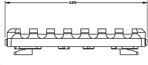 GOTICAL Keymod Picatinny/Weaver Rail System - 7 Slots HandGuard Mount | Black Matte, Set of 2