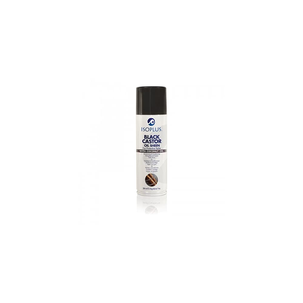 Isoplus Black Castor Oil Sheen w/Coconut Oil 9 oz