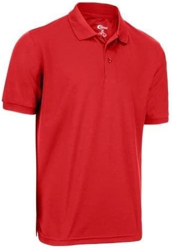Premium Wear Men's High Moisture-Wicking Polo T-Shirt - True Red | Size 3X-Large