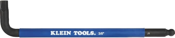 Klein Tools BLS18 Hex Key Wrench Set, Color Coded, SAE and Metric, Heat-Treated, L-Style, Long Arm and Ball End, 1/16-Inch to 3/8-Inch and 1.5 mm to 10 mm, 18-Piece