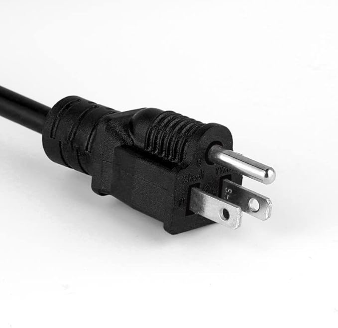 4 Pack 8ft Extension Cord Outdoor Indoor Use 16 AWG Heavy Duty Power Cord 3 Prong SJTW, NEMA 5-15P to NEMA 5-15R, Power Cable for Indoor and Outdoor Extension, ETL Listed