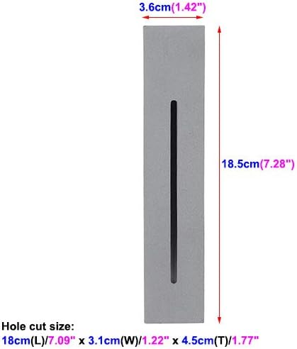 Modern 3W LED Wall Light Fixture Flush Mount Lamp Step Stair Lighting Hotel Corridor Silver