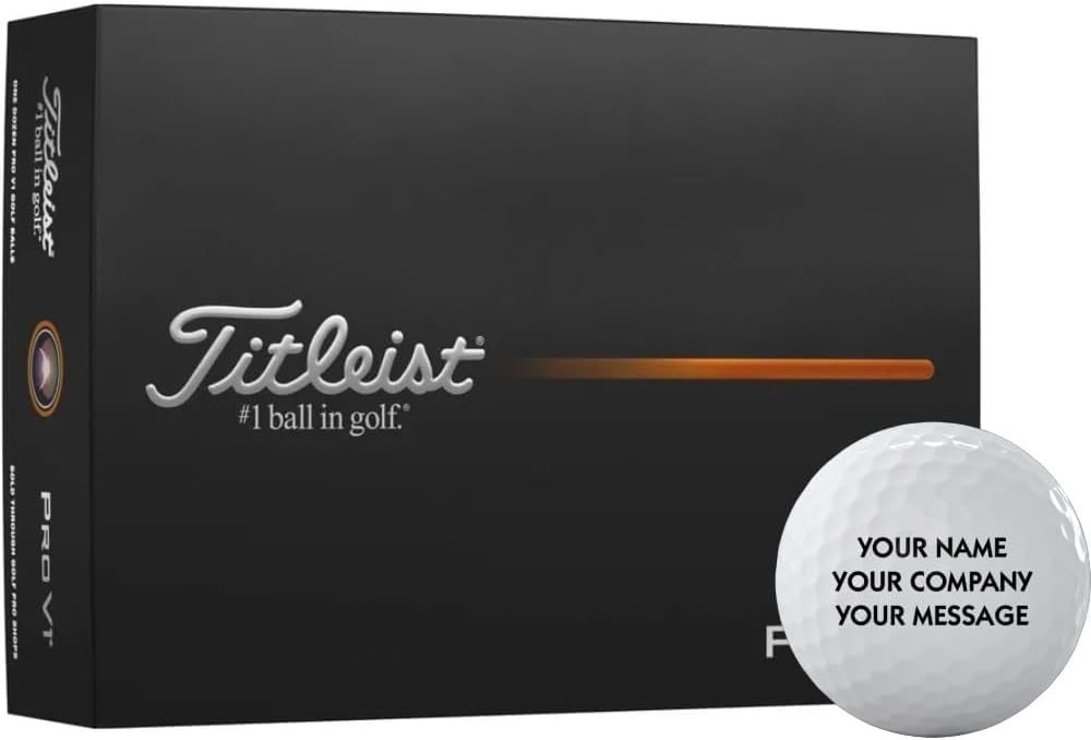 Titleist Pro V1 Golf Balls - Personalized 2025 Model for Enhanced Performance & Distance