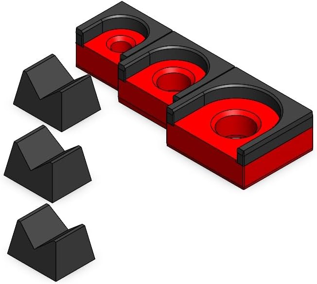 MagAttach Ratchet Organizer Kit (3 Piece Set, Red/Black)
