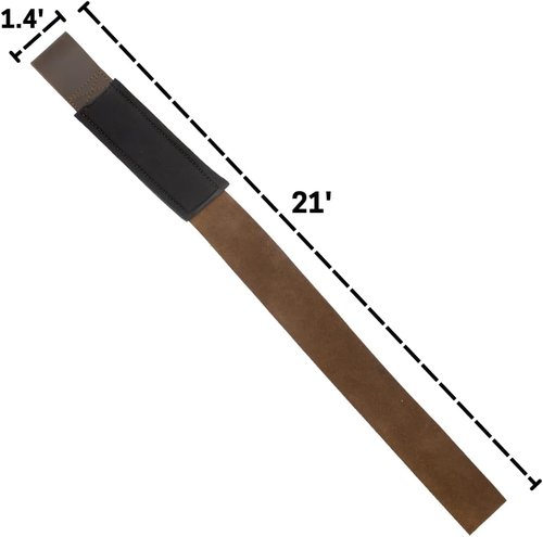 Andean Leather - Padded Neoprene Weightlifting Straps for Strength Training & Deadlifts - Durable Full Grain Leather