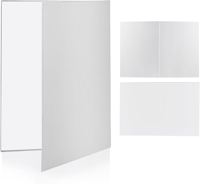 Meking Silver White Photo Backdrop Boards, 2 in 1 Light Reflectors