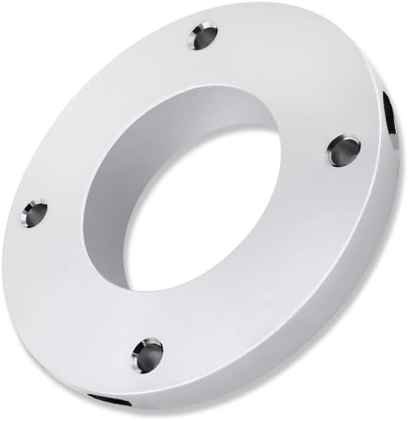 Swivel Floor Mount for 2" Steering Column Chrome Aluminum SBC BBC