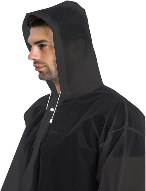 COOY Rain Coats - Reusable EVA Rain Ponchos for Adults | 2-Pack Waterproof Jackets