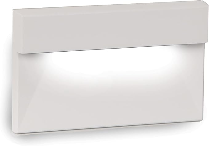 WAC Landscape Lighting, LEDme 120V LED Horizontal Ledge Indoor and Outdoor Step and Wall Light 3000K Built-in LED in White