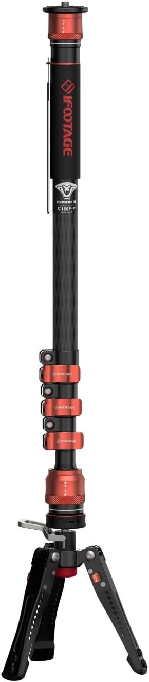 IFOOTAGE Cobra 3 C180F-P Carbon Fiber Video Monopod