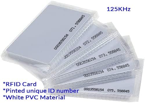 Contactless 125kHz RFID Proximity Cards Smart ID Card 0.8mm Thick
