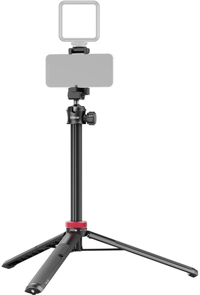 ULANZI MT-44 Extendable Phone Tripod, 360° Ball Head Camera Tripod