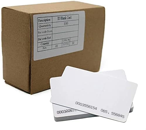 100pack Contactless 125kHz RFID Proximity ID Cards IC Smart Intelligent Card