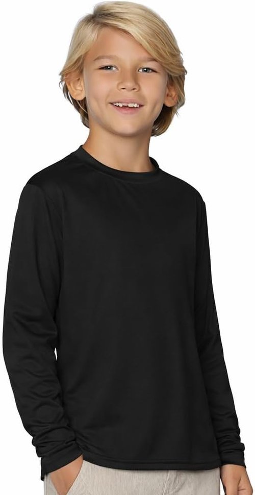 INGEAR Boys’ Rash Guard Swim Shirt - UPF 50+ Quick-Dry Sun Protection for Swimming | Sizes XS–XL