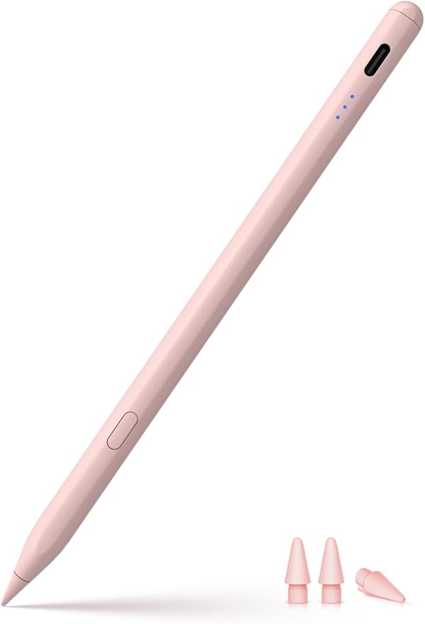 Stylus Pen for ipad 2018-2026, USB-C Fast Charging Pencil, Pixel-Perfect Tilt