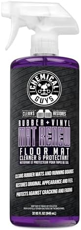 Chemical Guys Rubber and Vinyl Floor Mat Cleaner and Protectant, 32 oz | For cars, trucks, SUVs, and RVs, dry-touch cleaner protectant for rubber and vinyl mats, dissolves and releases dirt and oil
