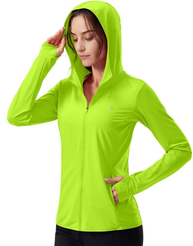 Soothfeel Women's Sun Protection Hoodie - Lightweight UPF 50+ Long Sleeve Jacket for Hiking | Pocket Included