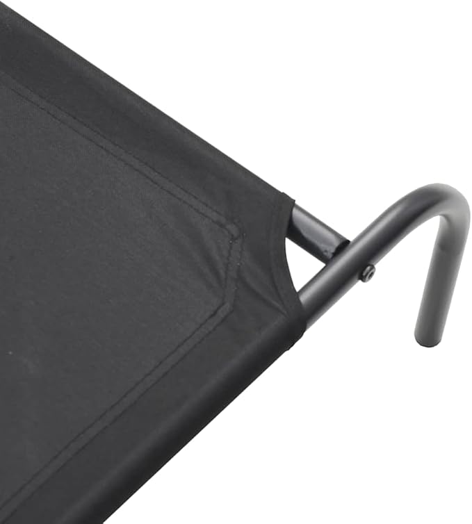 Elevated Dog Bed for Large Breeds, Heavy Duty Raised Pet Cot with Breathable Oxford Fabric and Powder-Coated Steel Frame, Indoor Outdoor Cooling Bed for Dogs up to 150 lbs, 59.1 x 35.4 inches