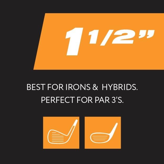 PrideSports PTS Wood Golf Tees - 90 Count, 1-1/2 Inch | Top Choice for Irons, Hybrids & Woods