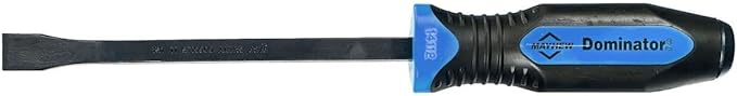 Mayhew Tools 14071BL Dominator Pro 3-Piece Pry Bar Set, 12", 17" & 25" Curved Pry Bars, Blue