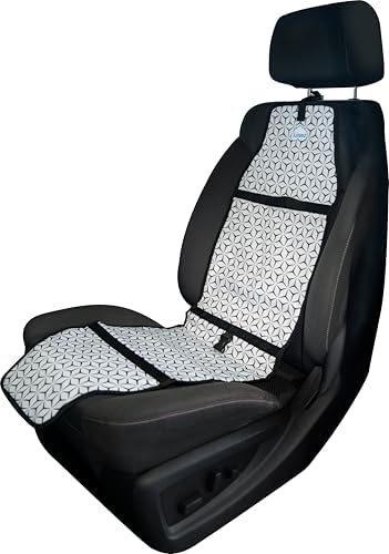 Cool Carats Car Seat Cooling Pad for Adult – COOLTECH Car Seat Cooler for Hot Weather – Innovative Cooling Pad Offers Quick Relief and Comfort, Your Summer Essential for Travel (Grey)