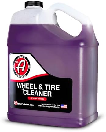 Adam's Polishes Wheel & Tire Cleaner Gallon - Professional All in One Tire & Wheel Car Wash Wheel Well Cleaning Spray for Car Detailing | Safe On Most Rim Finishes