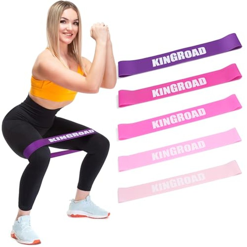 Resistance Band Pull Up Assistance Bands,Set of 4 Resistance Heavy Duty Exercise Stretch Fitness Bands for Stretching Power Lifting Workout Training with Instruction Guide (Black Set of 4)