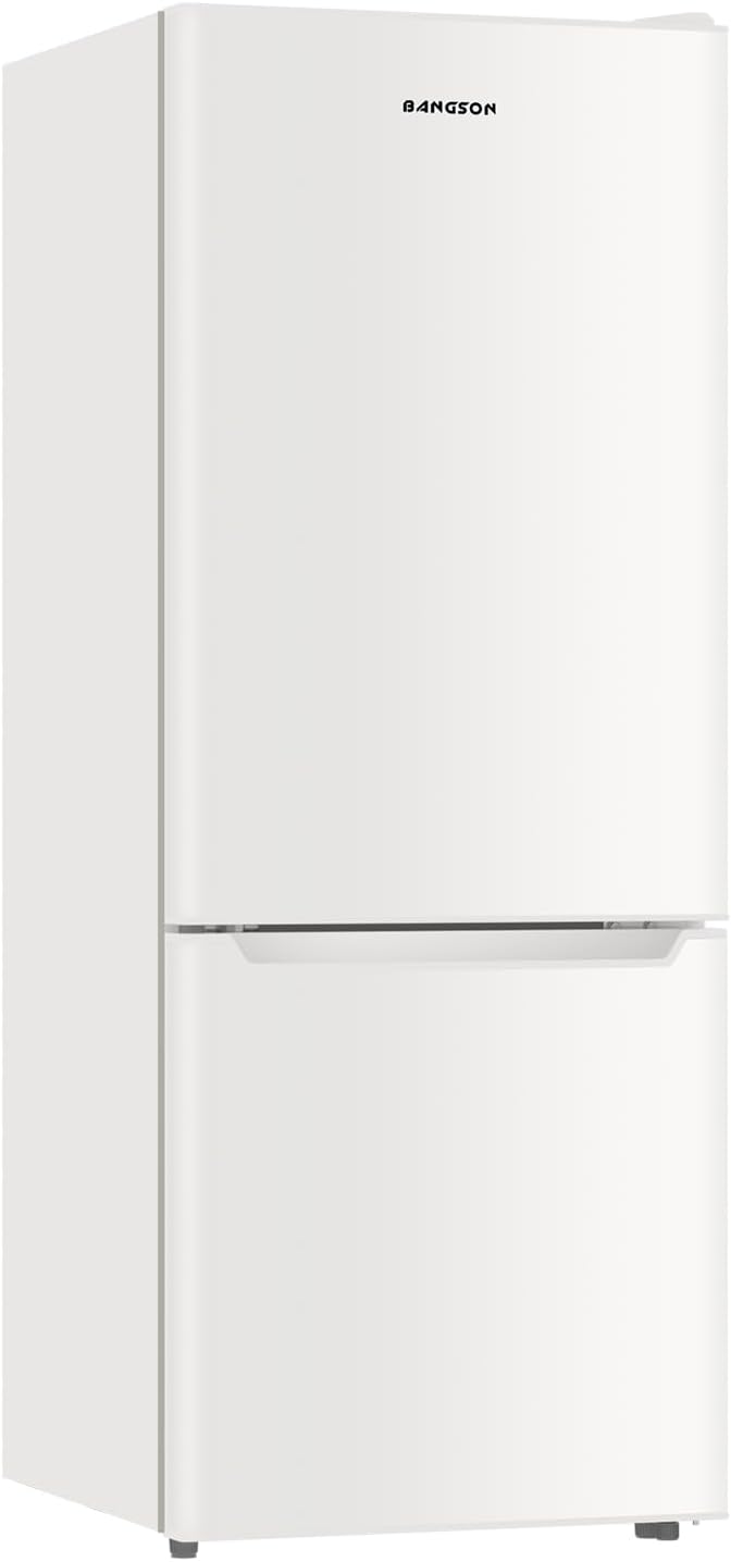 Apartment 7.1 Cu.Ft Refrigerator with Bottom Freezer Cream White | Office Fridge with Bottom Freezer, Large Capacity, Energy Saving, Adjustable Thermostat, Low Noise
