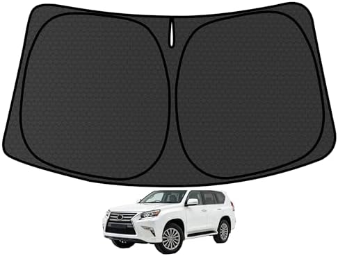 GX400 GX460 GX470 Customized Windshield Sun Shade for 2002-2023 2024 GX460 Front Window Sunshade Visor Protector Foldable Blocks UV Rays Keep Car Cooler Accessories