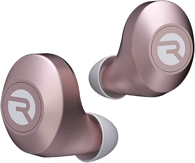 Raycon Everyday Bluetooth Wireless Earbuds with Microphone - Active Noise Cancelling, Sweat & Water-Resistant Earphones, Ear Buds Wireless Bluetooth Up to 32 Hours Playtime (Rose Gold)